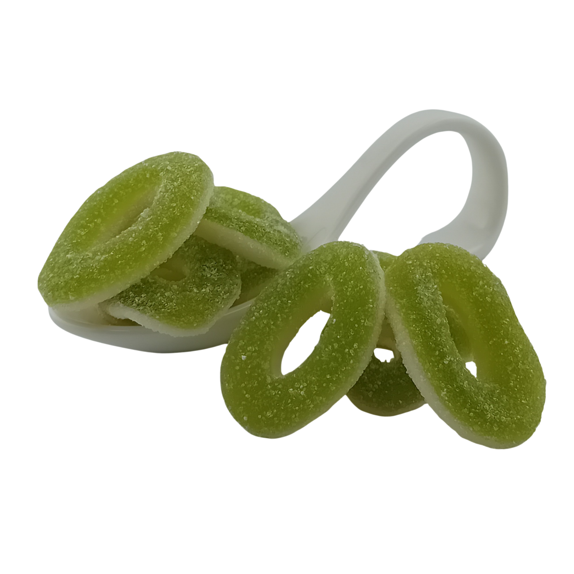 Trolli saure Apfelringe 150 Stück in der Papiertüte, genäht