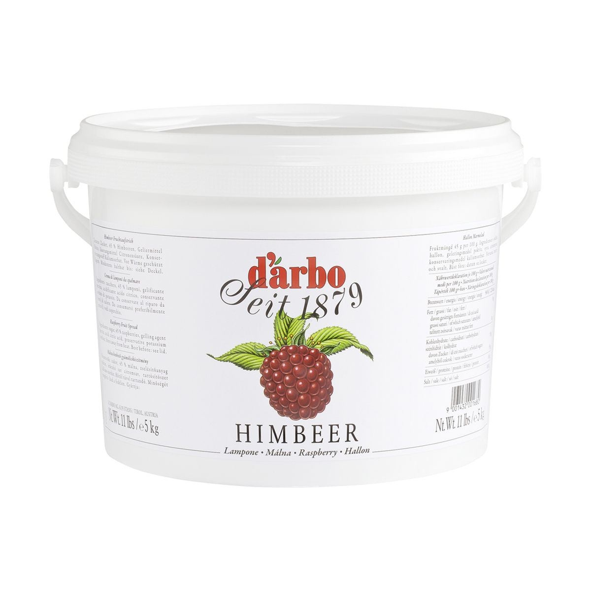 DARBO Himbeer Fruchtaufstrich
5,0 kg Eimer