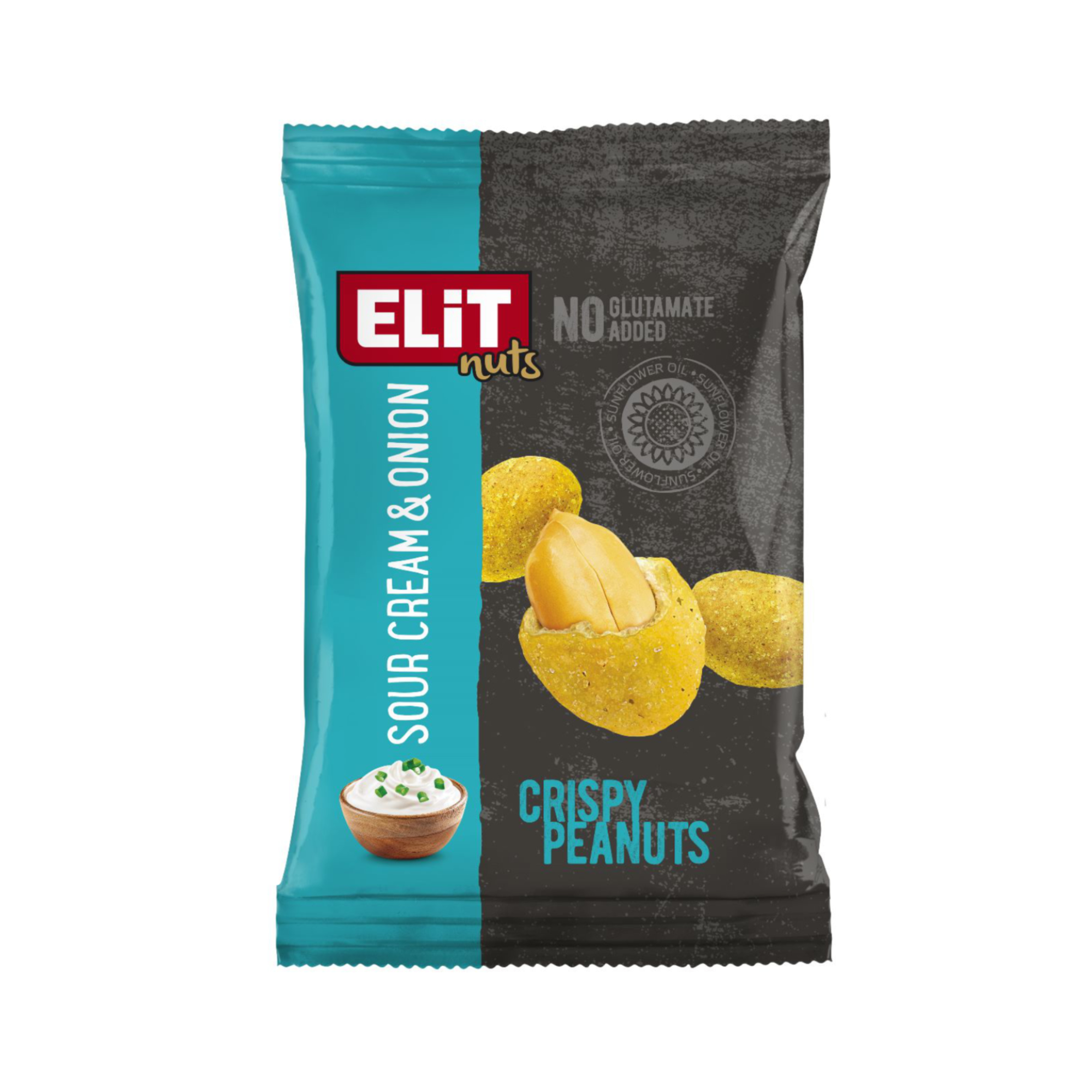 Elit Nuts Knusprig panierte Erdnüsse Sour Cream & Onion 70g - 15 Stück pro Karton