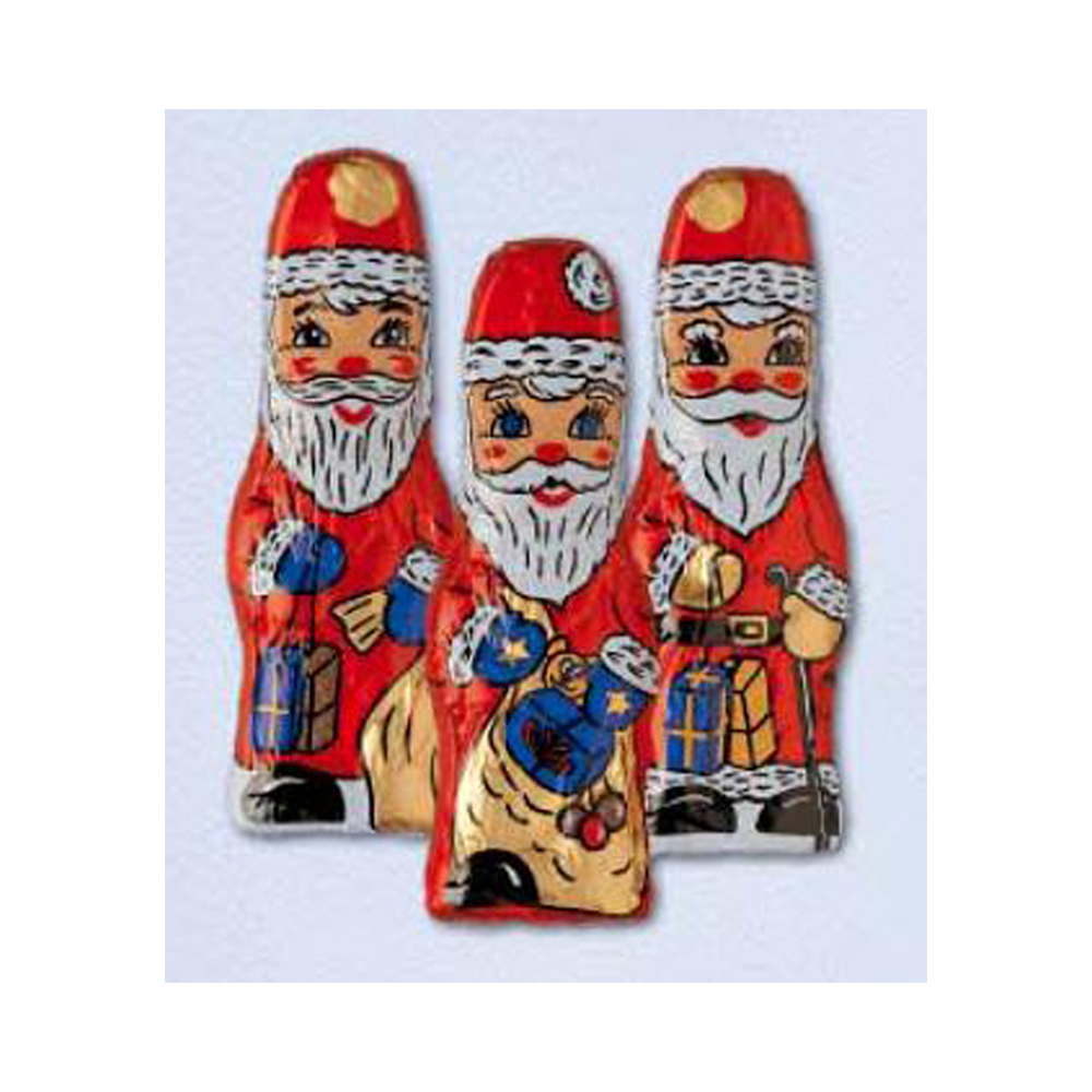 Relief Weihnachtsmann massiv á 12,5 g 80 Stück pro Karton