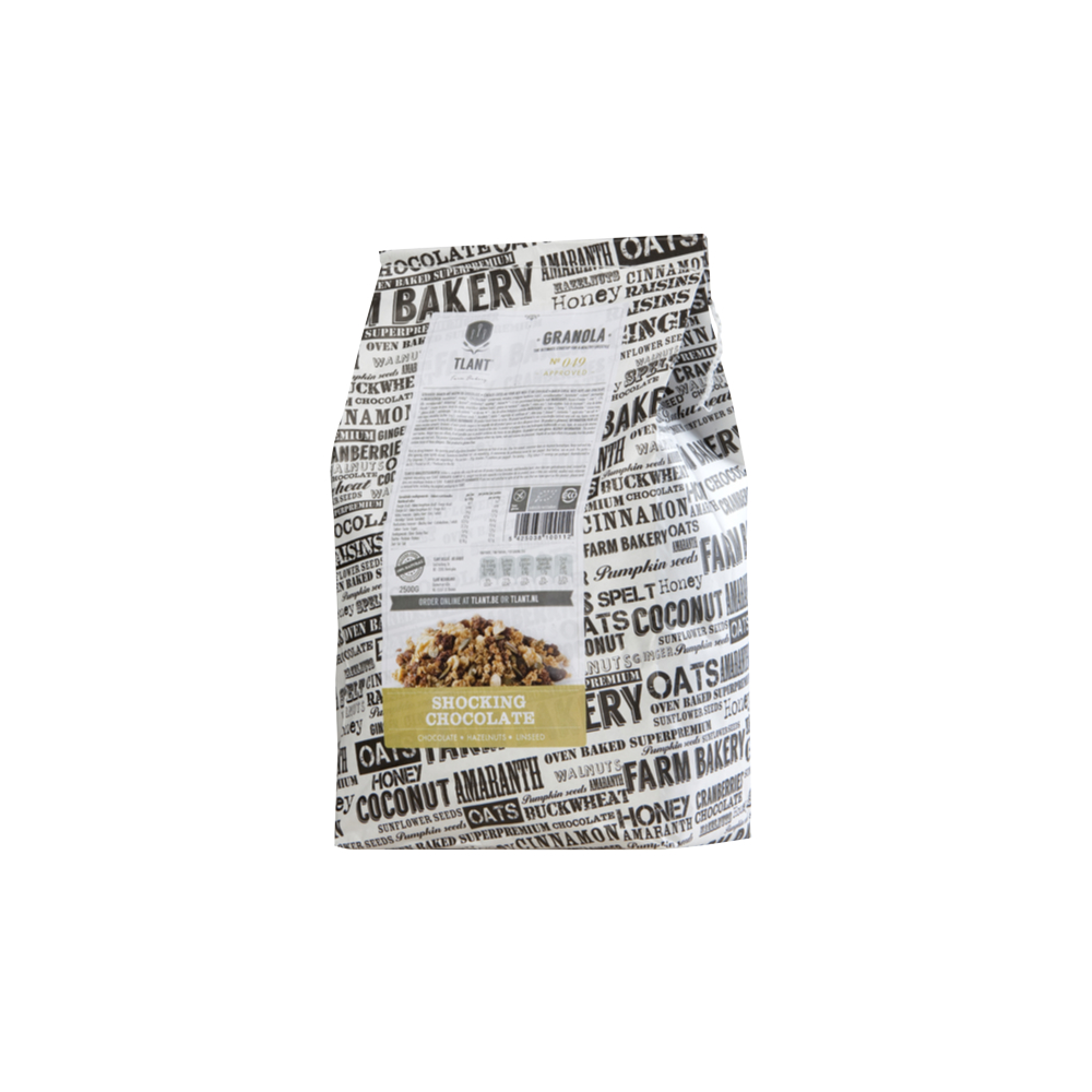 Tlant Glutenfrei Bio Granola Shocking Chocolate 2500 G - Bio-Backwaren mit Nüssen und Schokolade
