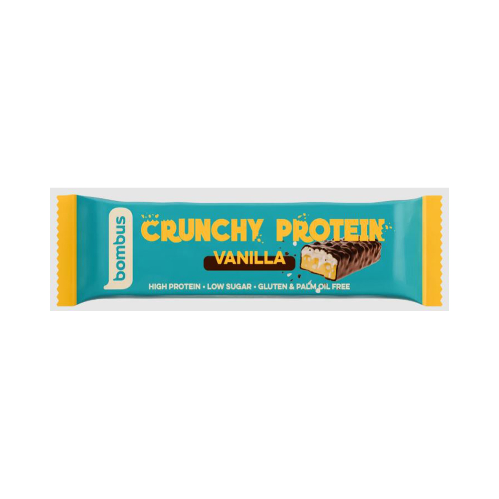 Bombus Crunchy Proteinriegel Vanille 20 Riegel á 50 g pro Karton