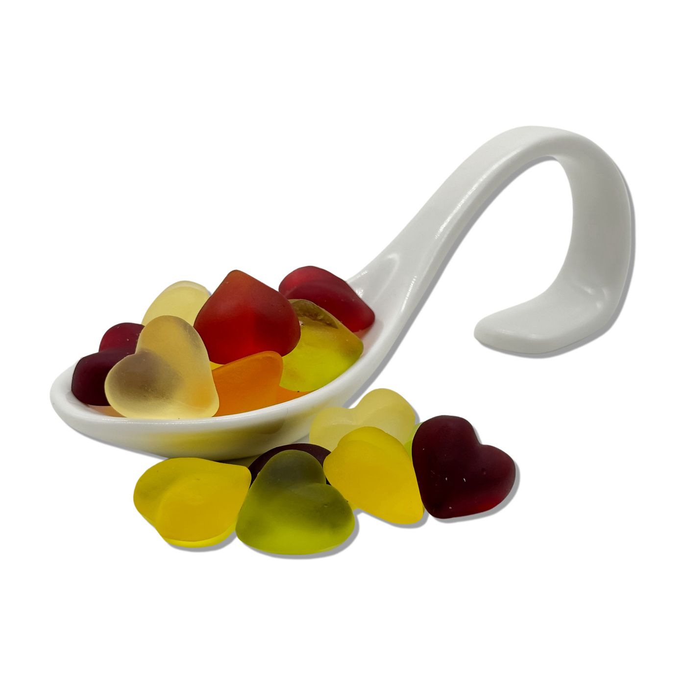 Bunte Fruchtgummi Herzen im 1,0 kg Beutel