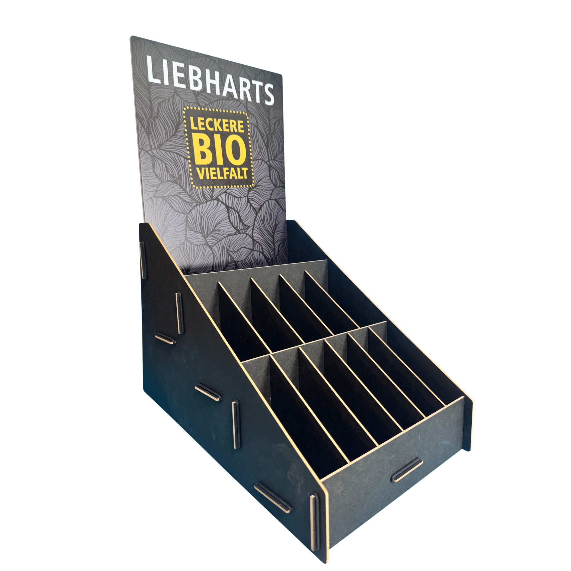 Liebharts Thekendisplay schwarz matt