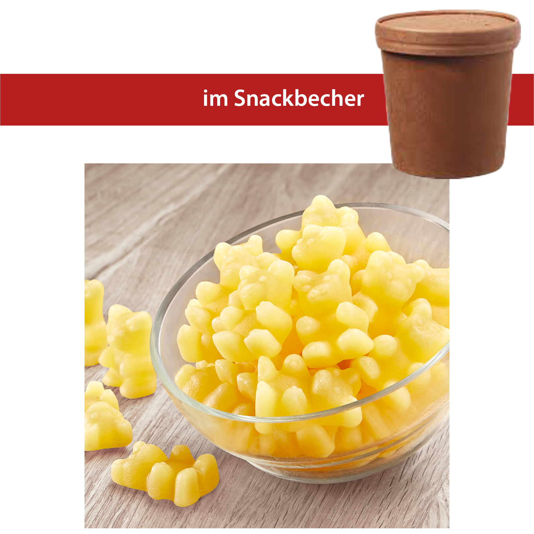 Ingwer Chili Bärchen im 120g Snackbecher
12 Stück pro Karton