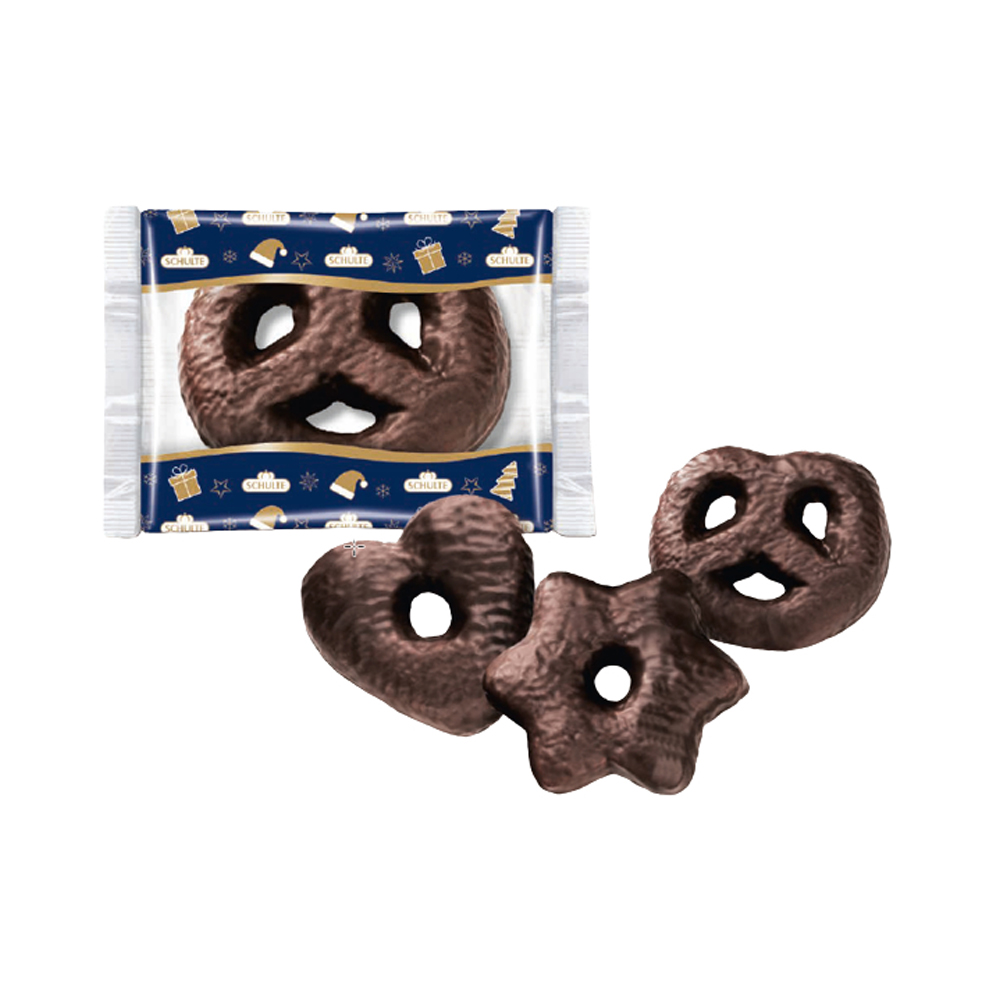 Lebkuchen Herzen, Sterne und Brezeln Zartbitter Einzeln Verpackt im Karton
60 Pkg. à 24g