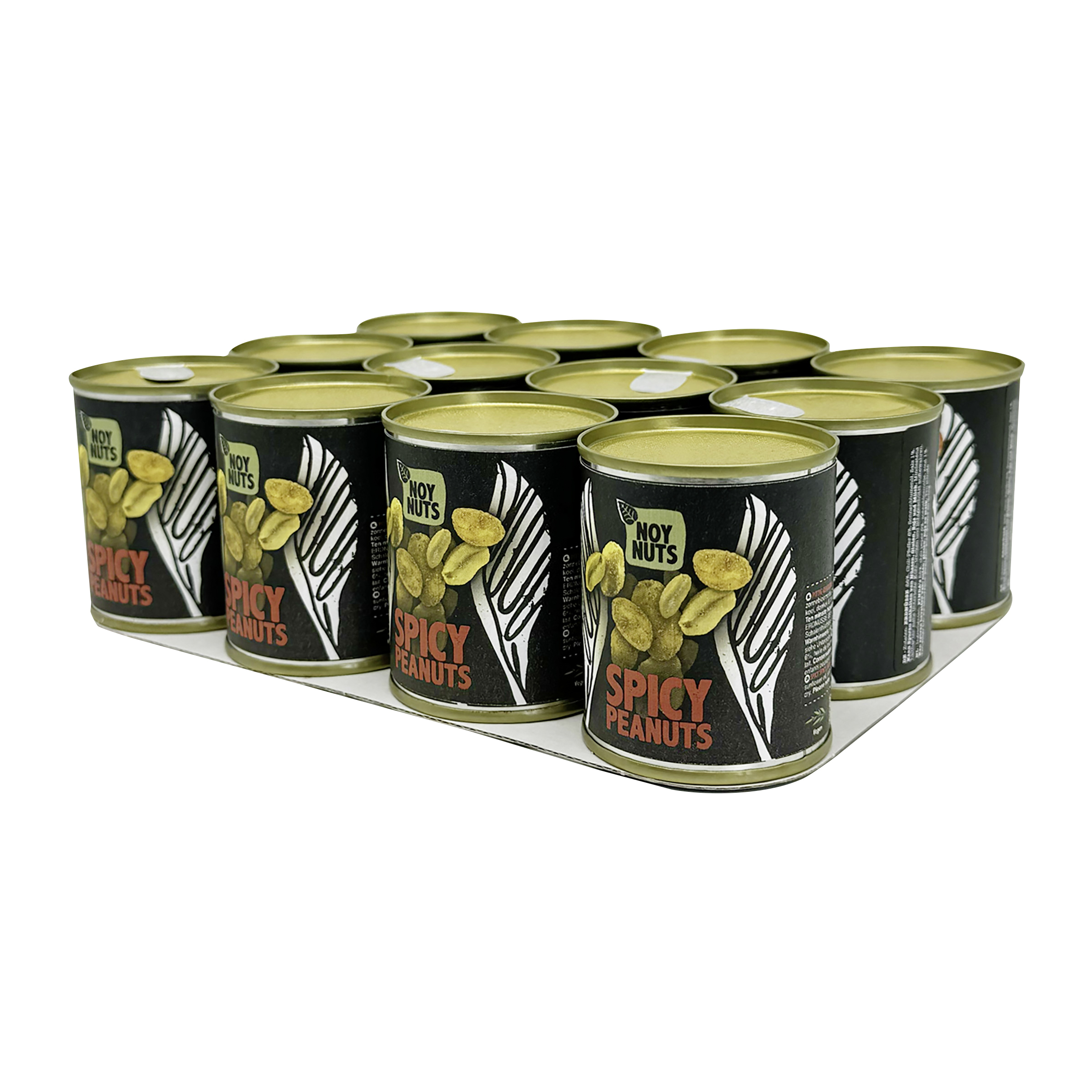Noy Nuts Spicy Peanuts 60g Dose - 12 Stück pro Karton