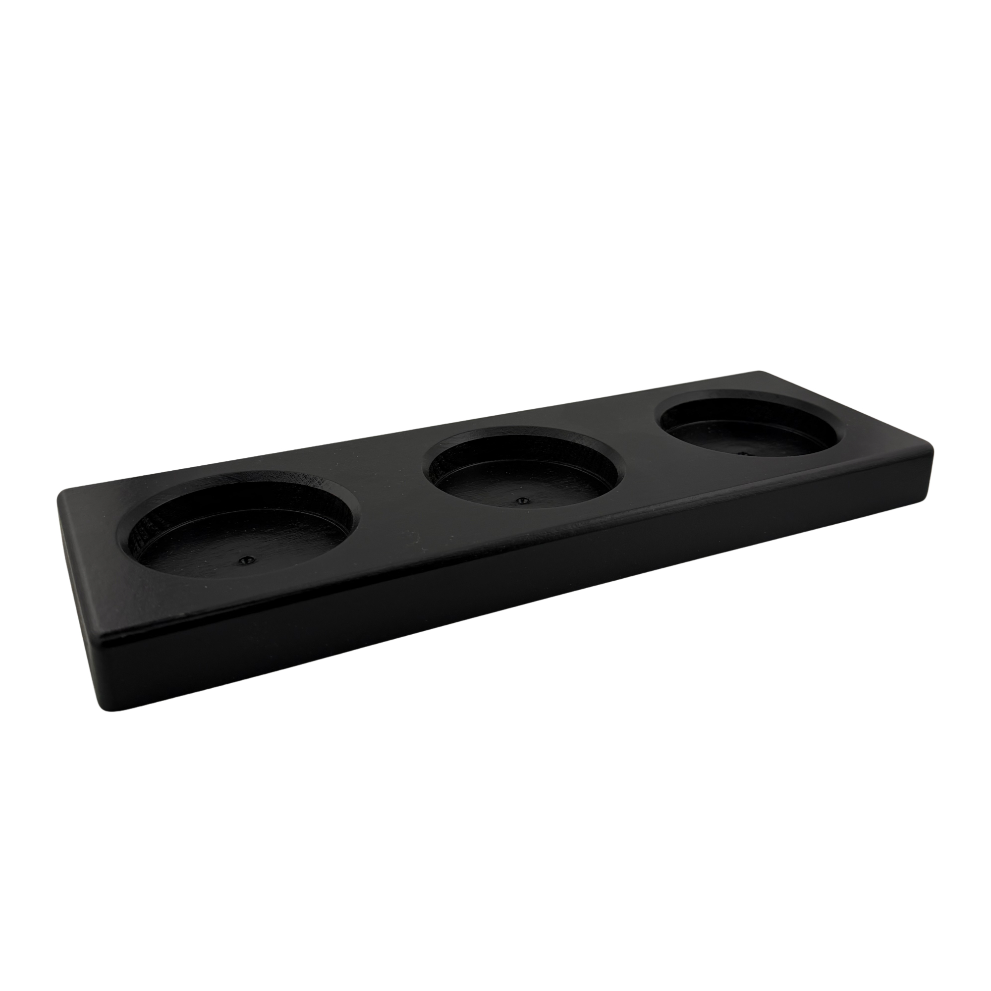 Holztableau für drei Glas Karaffen Schwarz - 'Flirt' 25 cl