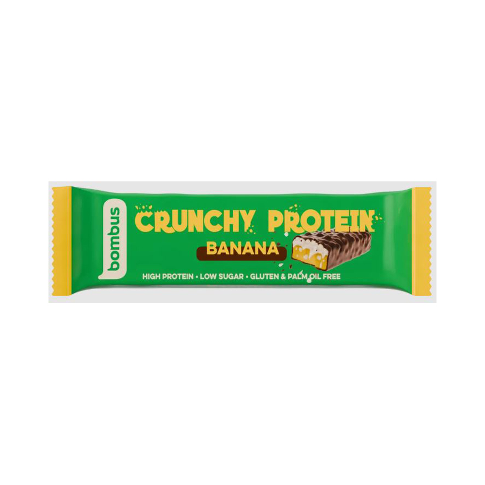 Bombus Crunchy Proteinriegel Banane 20 Riegel á 50 g pro Karton