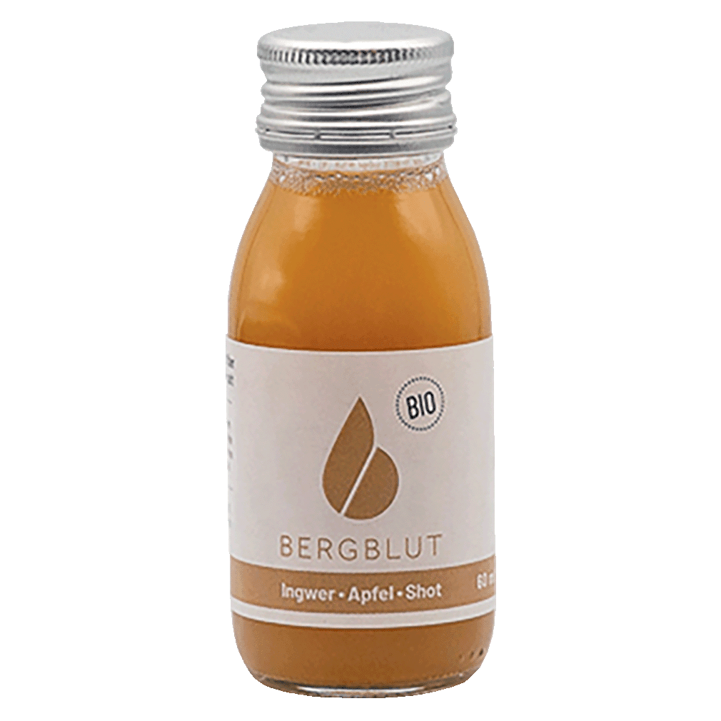 Shot Ingwer-Apfel 60ml
Mit Bio zertifizierten Säften
Bergblut
12 Stück im Karton Shot Ingwer-Apfel 60ml
Mit Bio zertifizierten Säften
Bergblut
12 Stück im Karton