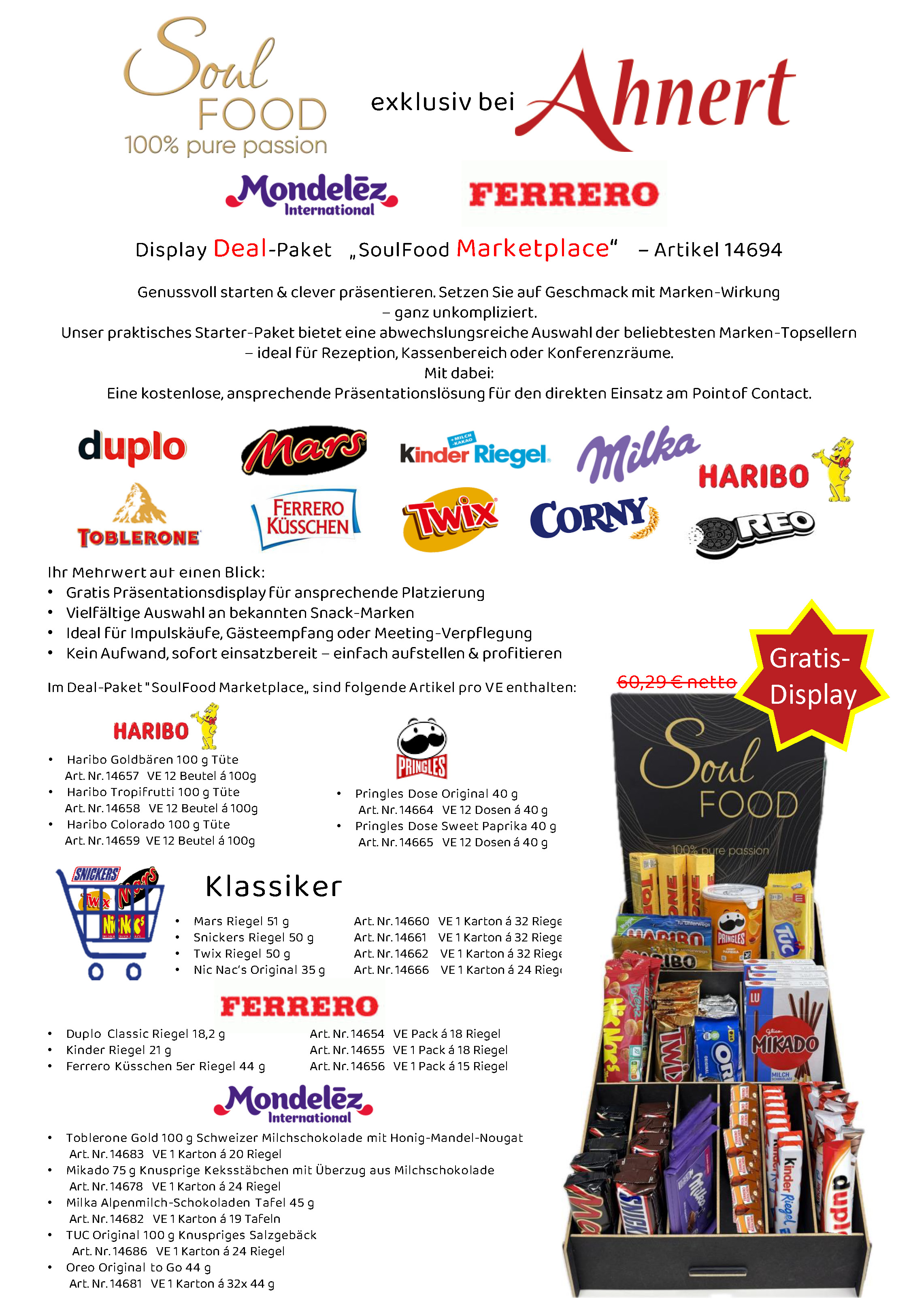 Display Starter-Paket 'SoulFood Marketplace'