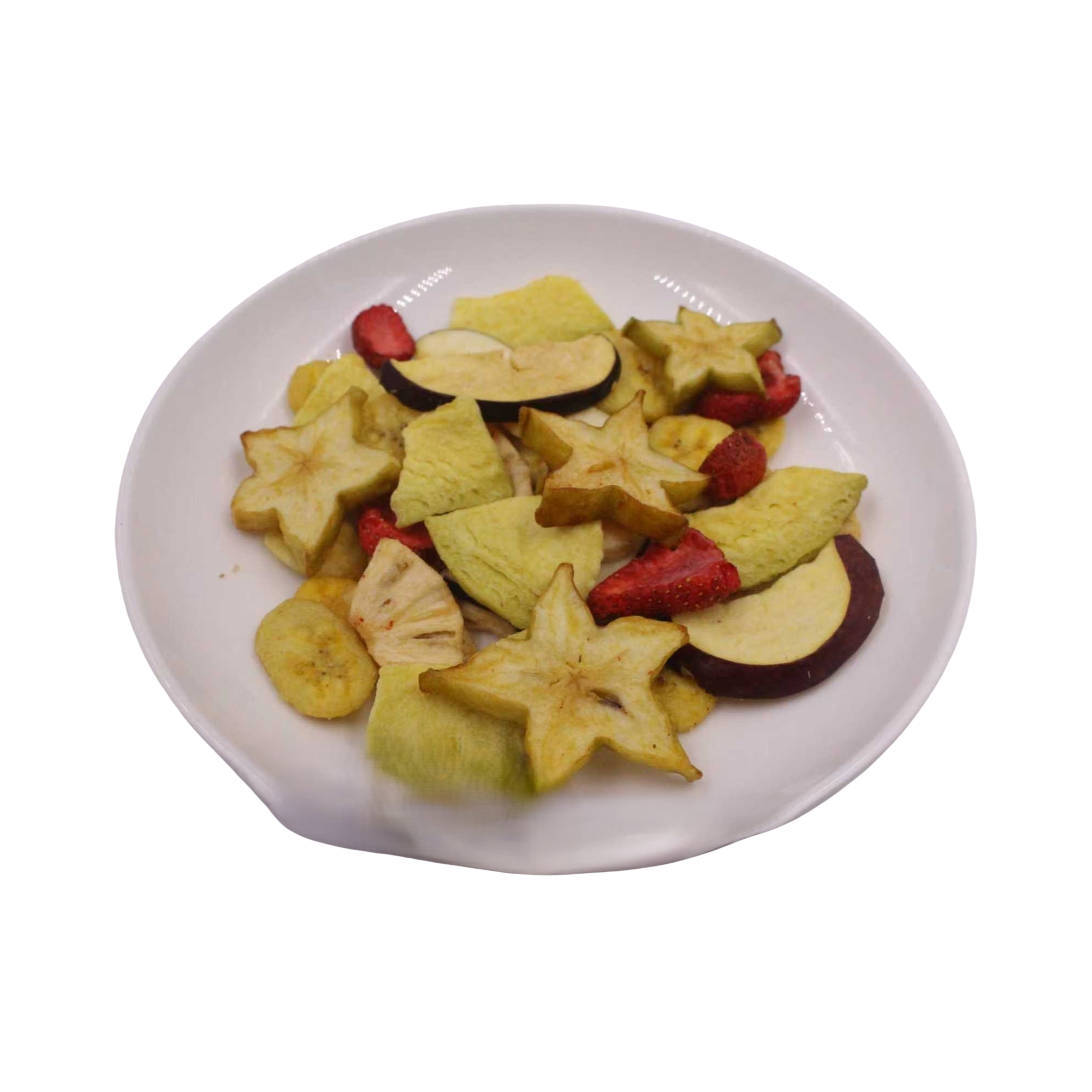 Obstchips gefriergetrocknet 50 g Blockbodenbeutel Klarsicht 25 Beutel pro Karton