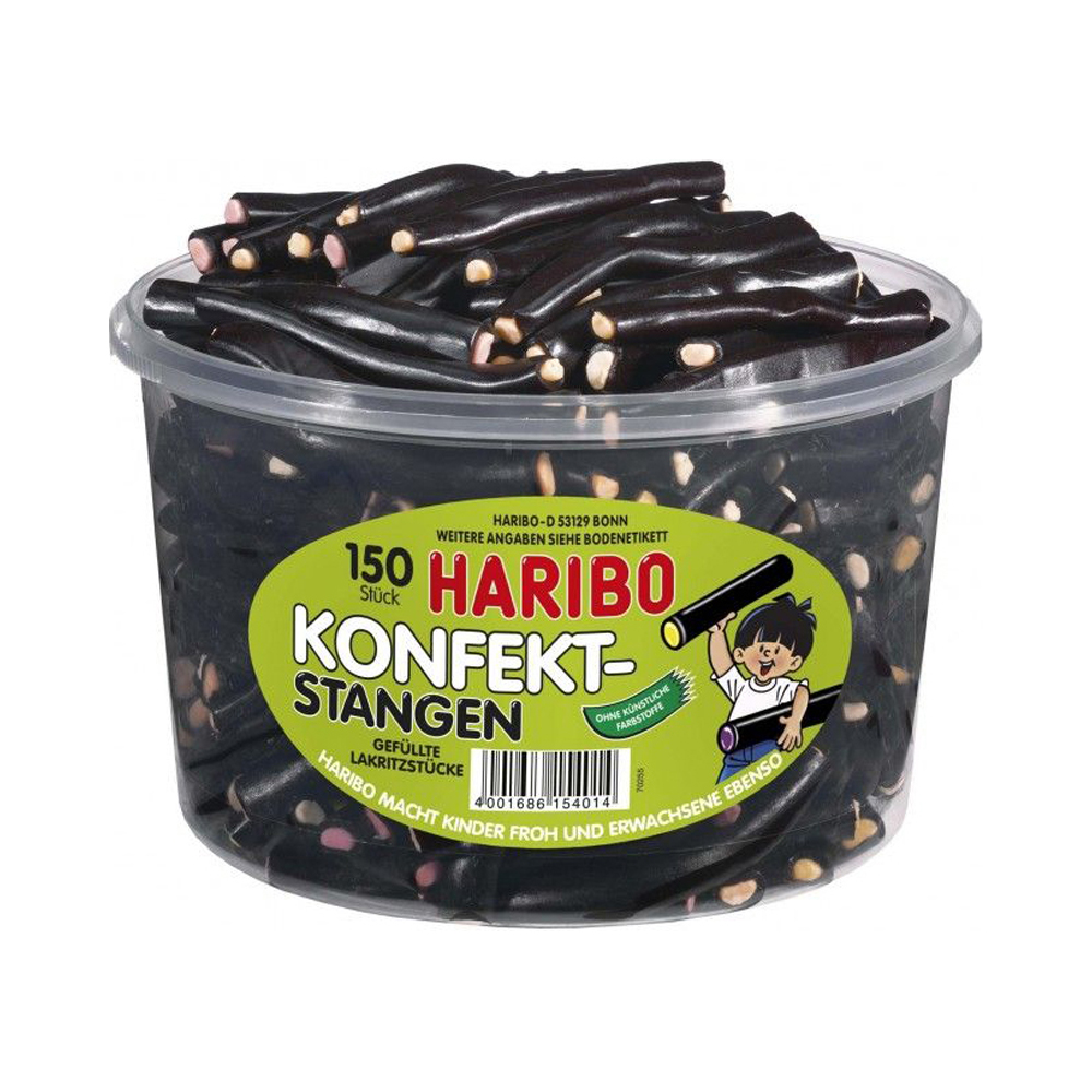 Haribo Konfektstangen 150 Stück pro Dose