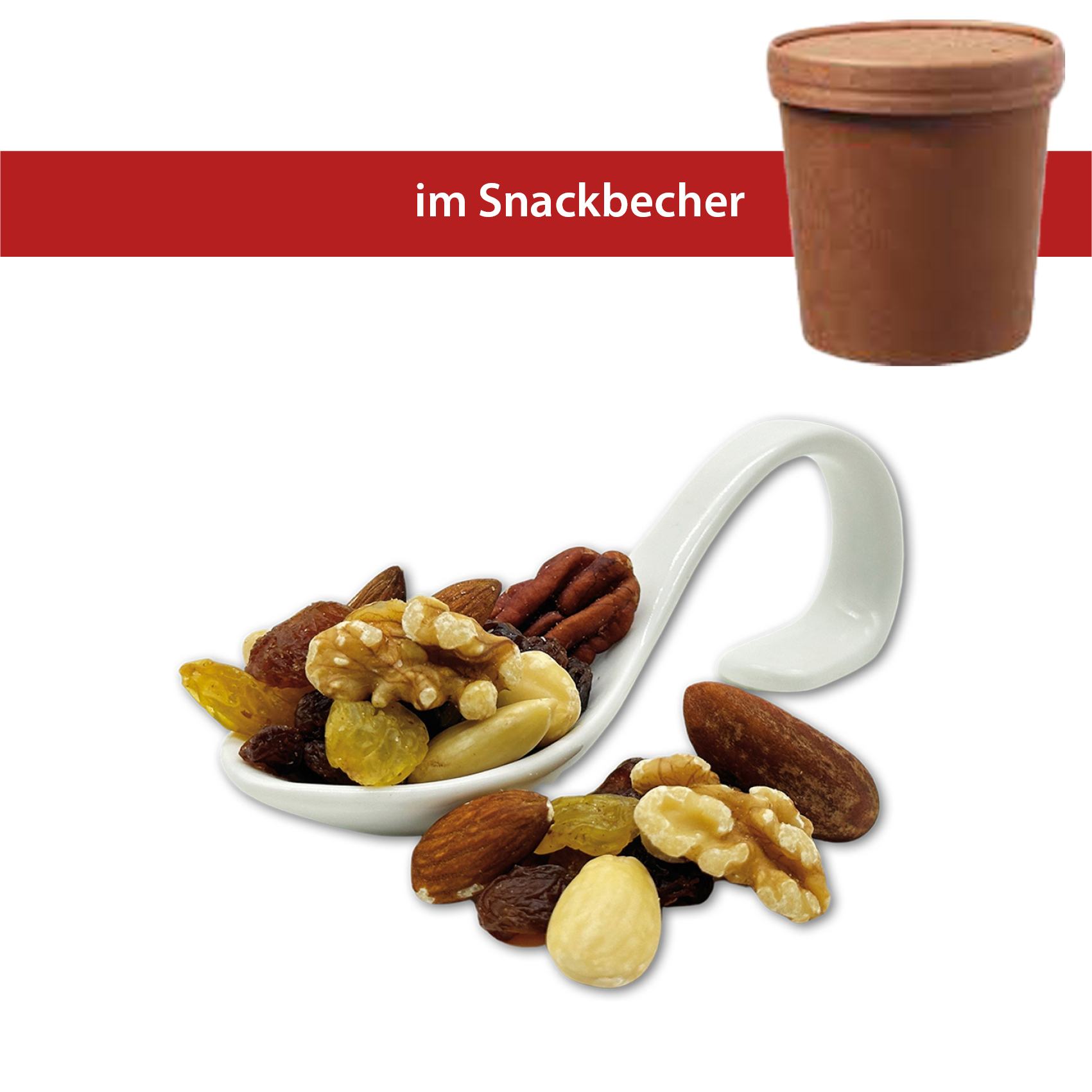 Studentenfutter 120g 
Snack Becher
12 Stück pro Karton