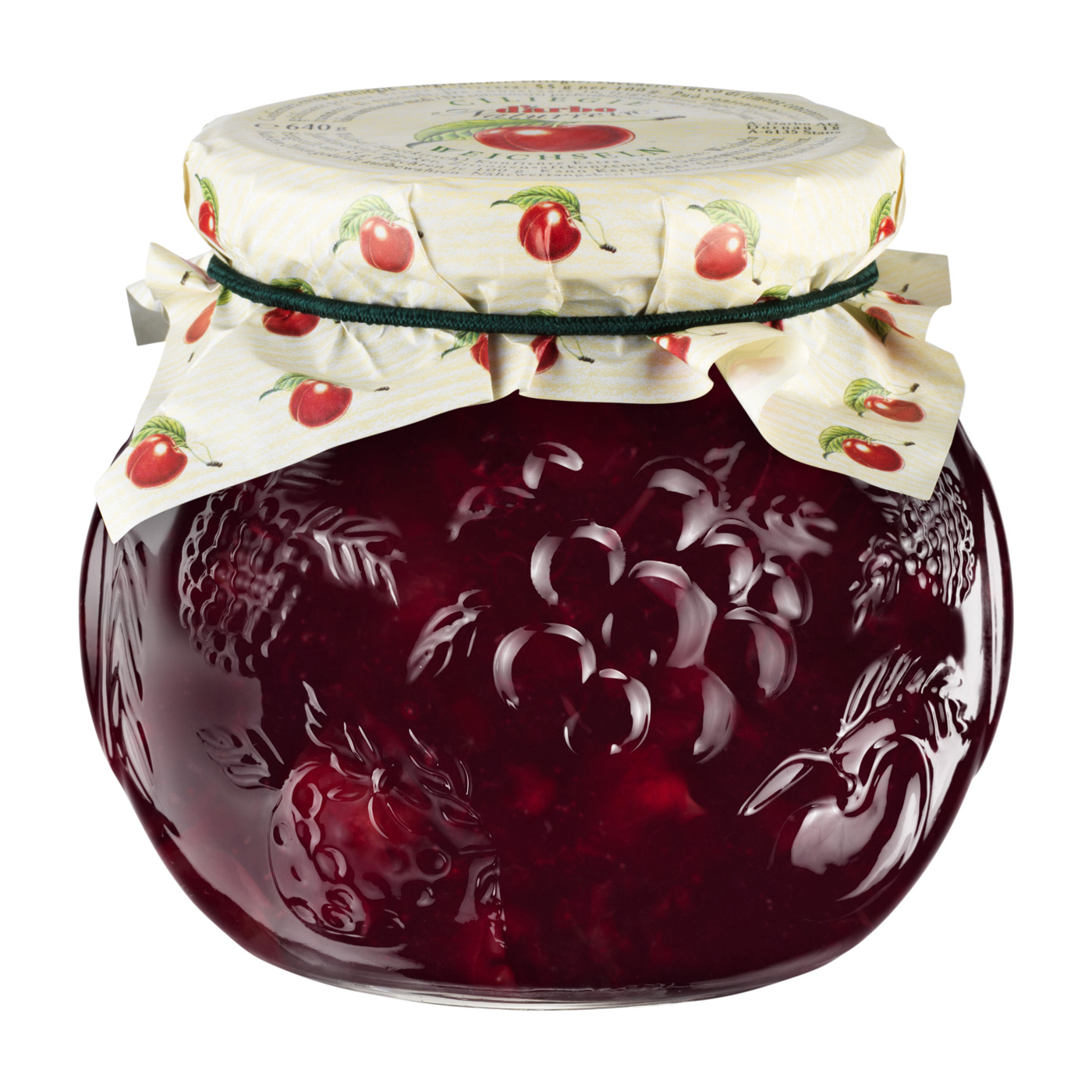 DARBO extra Kirsch Konfitüre Naturrein 640 g Dekorglas