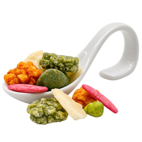 Wasabi-MIX 2 kg Beutel Wasabinuts, Reiscracker, Chilischoten