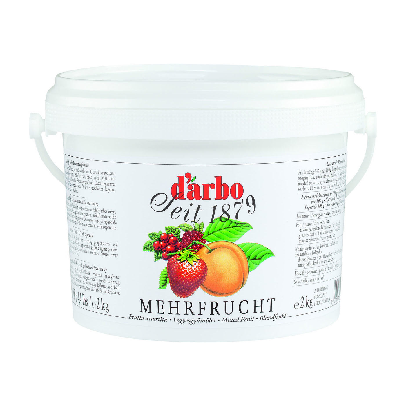 DARBO Mehrfrucht Marmelade im 2,0 kg Eimer