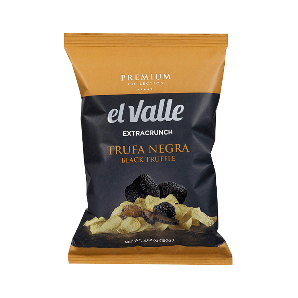 El Valle Potato Chips Trufa Negra 150g - 8 Stück pro Karton