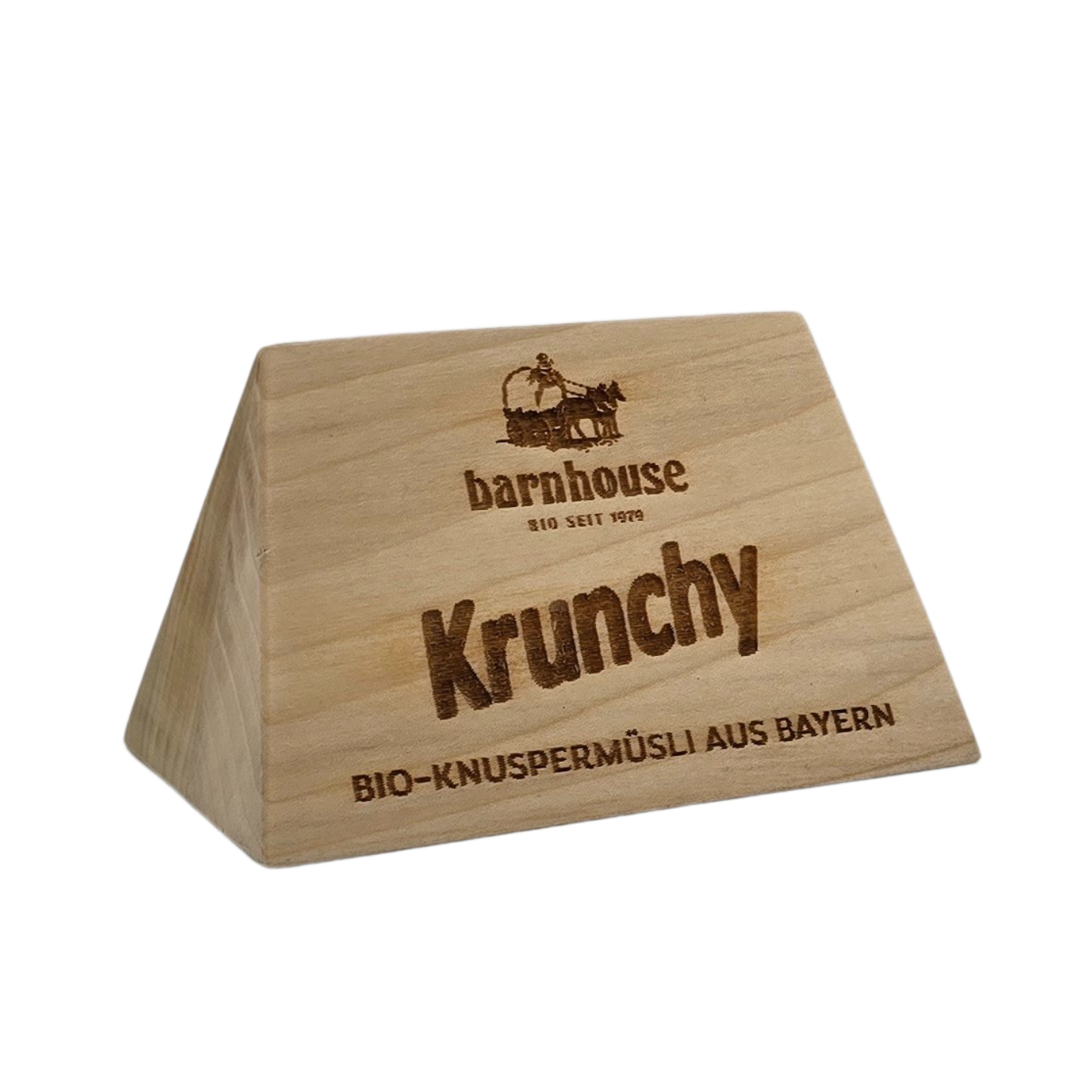 Barnhouse Holzaufstelleraus mattlackiertem Holz (BxHxT ca. 130x80x75 mm) mit lasergraviertem Branding