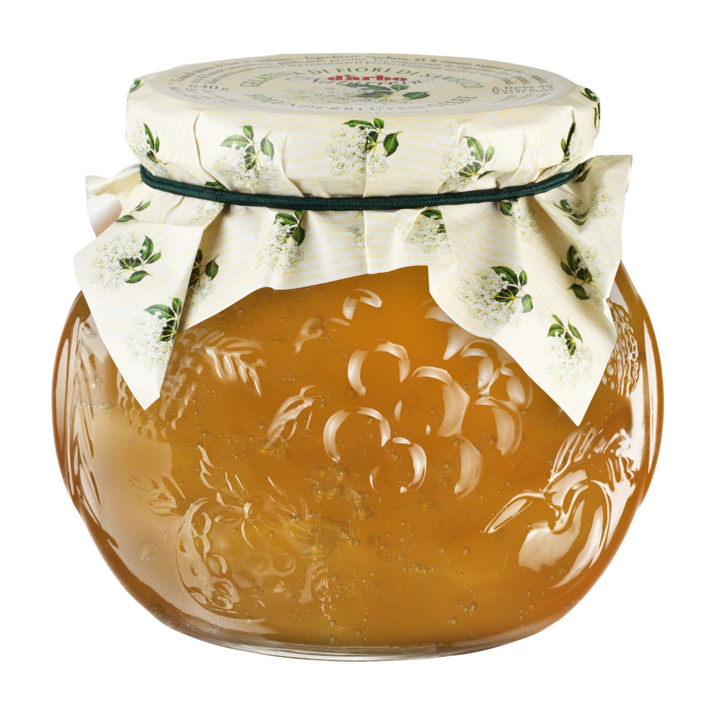 DARBO Holunderblüten Gelee Naturrein extra 640 g Dekorglas