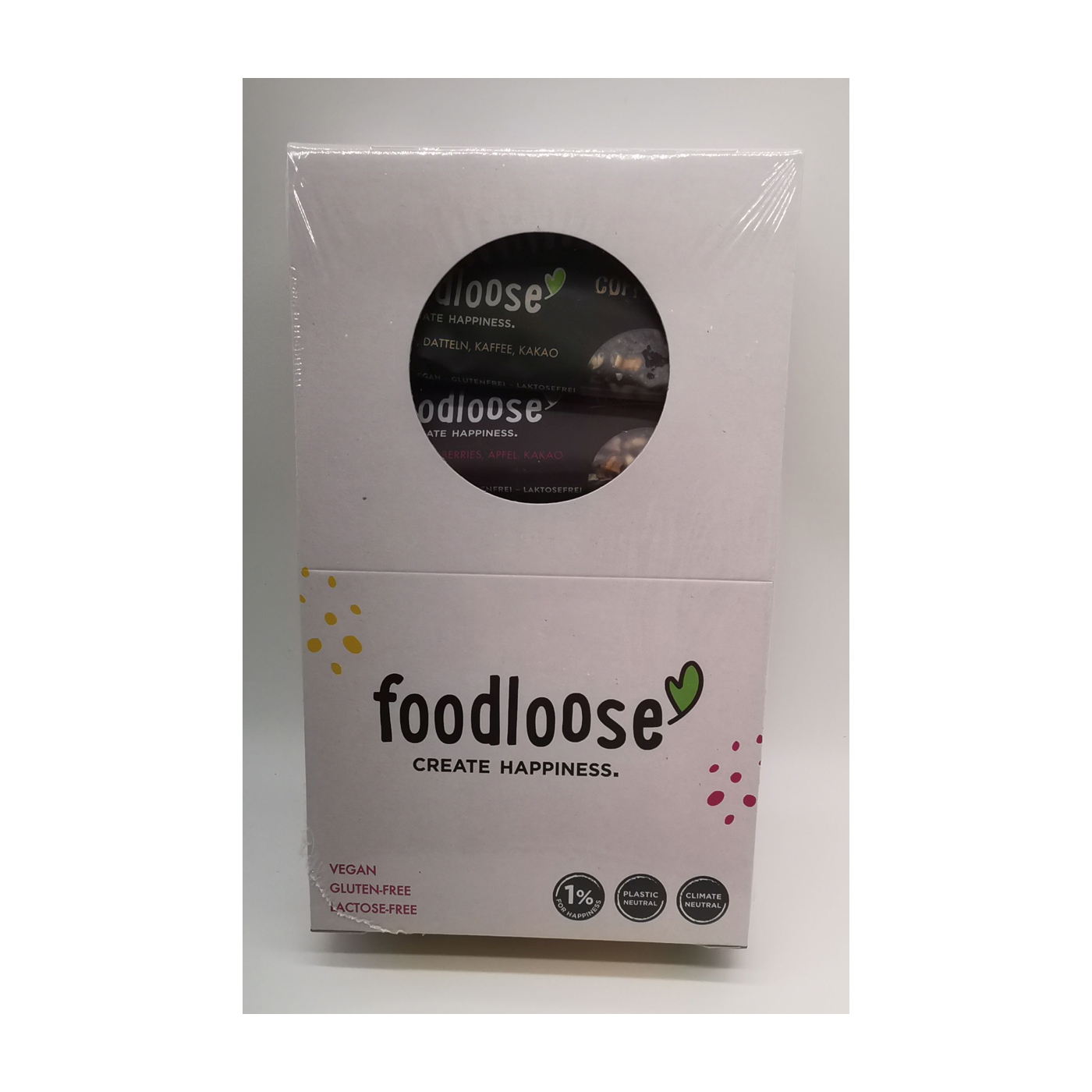 Foodloose Variety Pack Bio Nussriegel, vegan 24 Riegel  á 35 g pro Karton