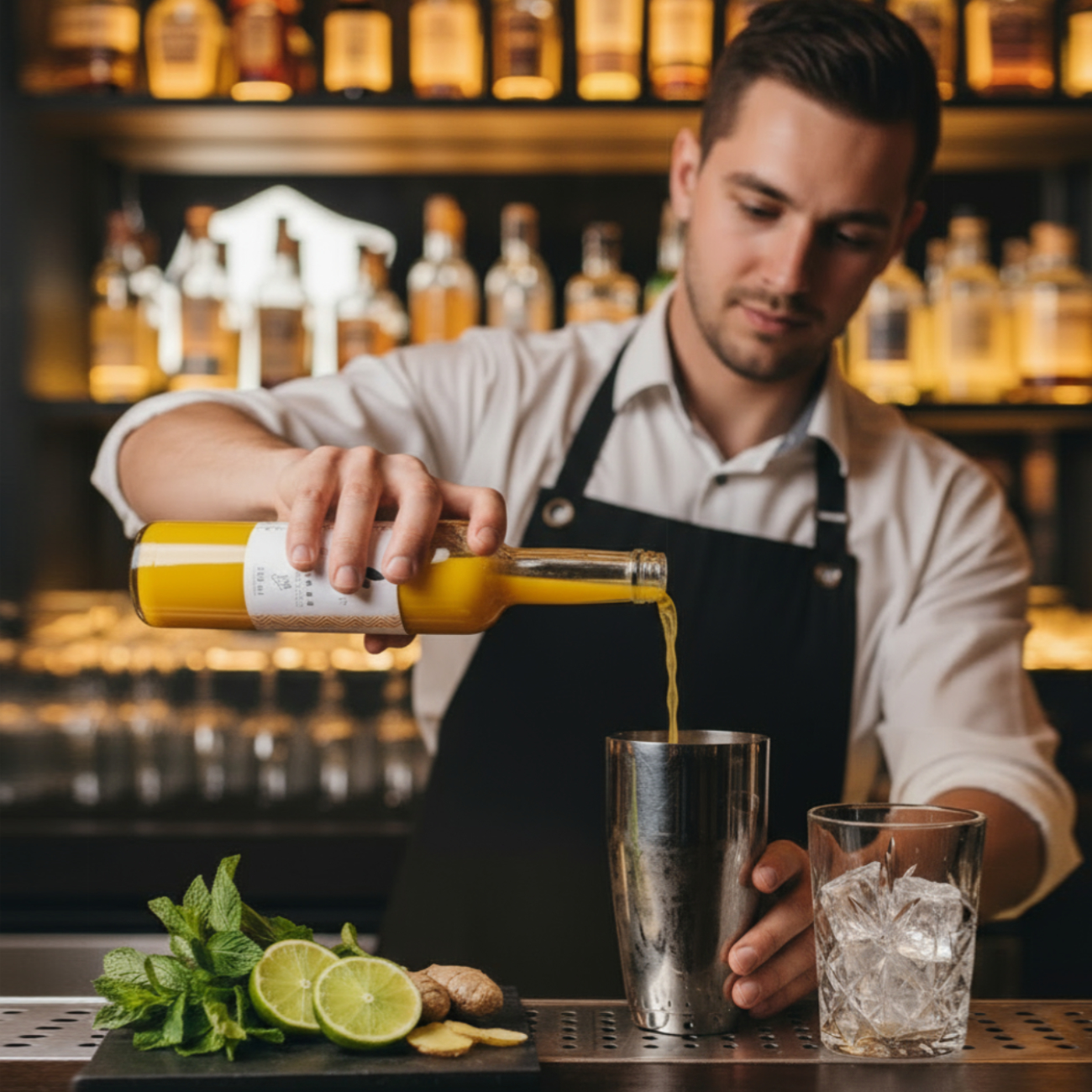 Bio Ingwerkonzentrat 500ml von Bergblut - 6 Flaschen pro Karton