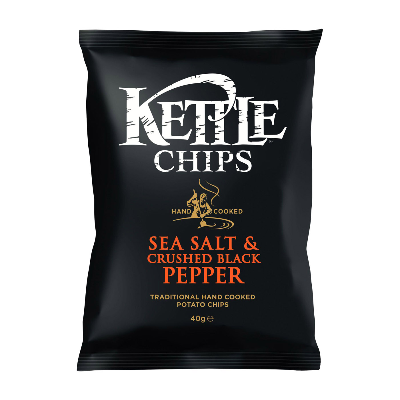 Kettle Chips Sea Salt & Crushed Black Pepper 40 g
18 Beutel pro Karton