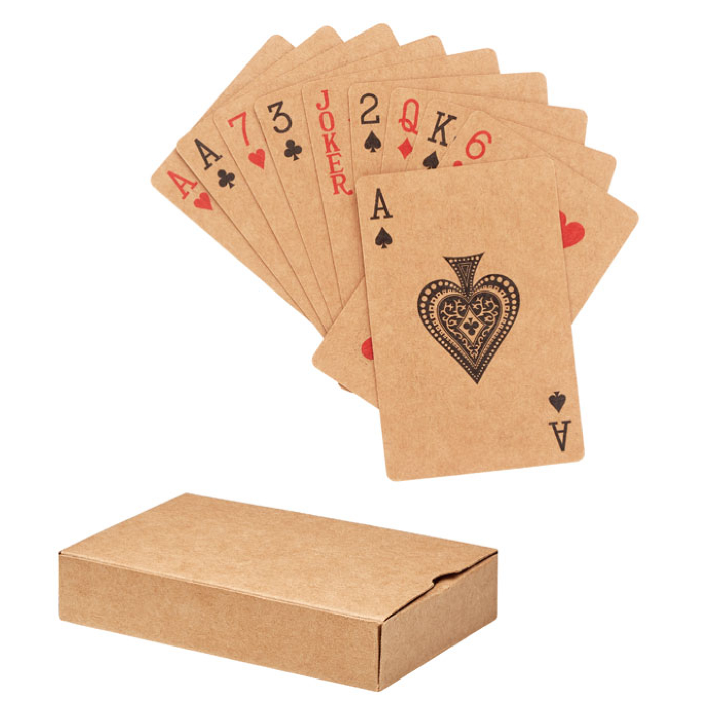 Spielkarten aus recyceltem Papier 6 X 9 X 2 cm