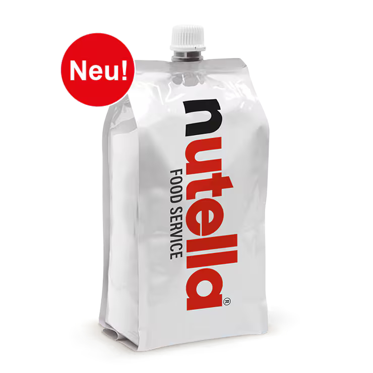 Nutella Nachfüllbeutel 1000g - 6 Stück pro Karton passend für manuellen und digitaler Dispenser