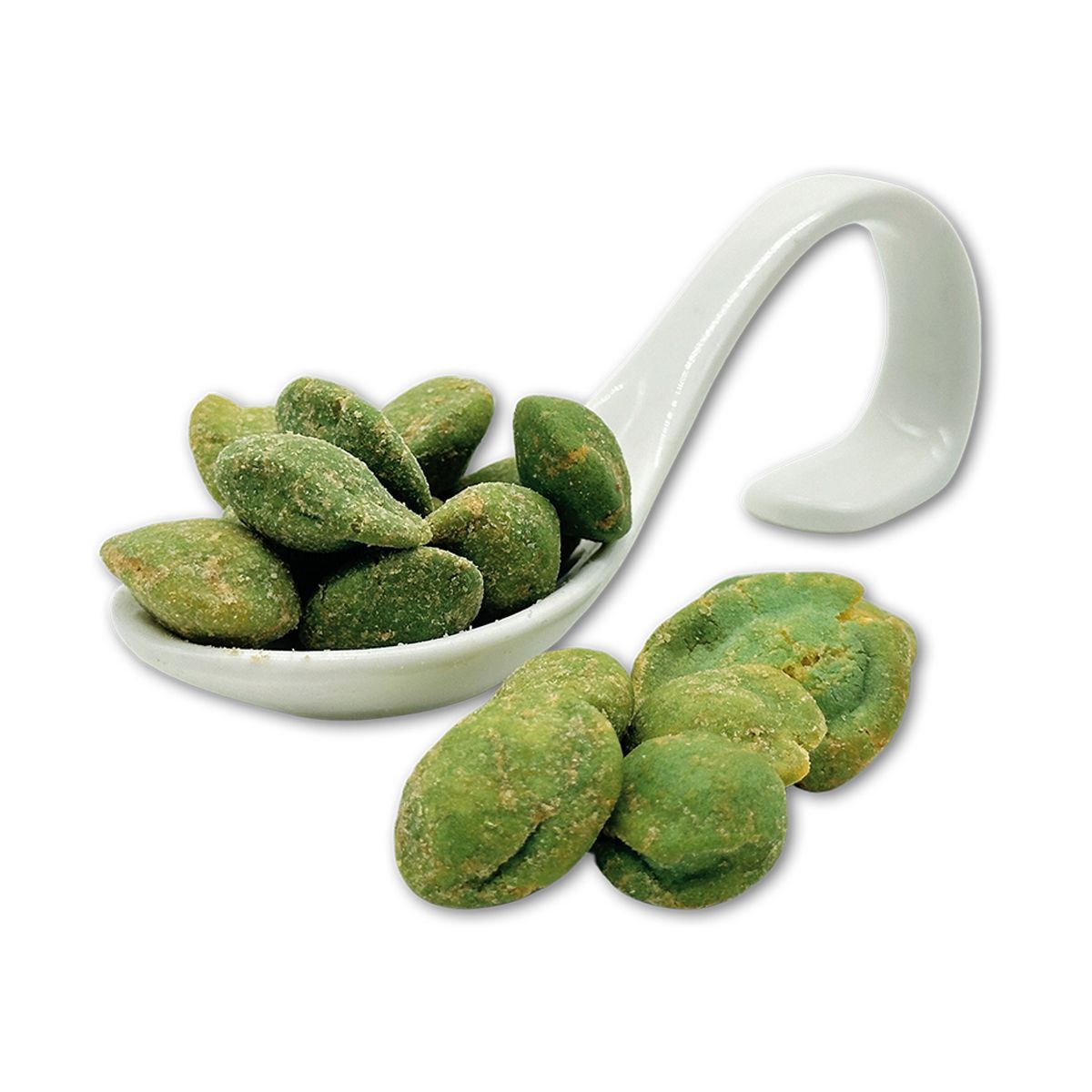 Wasabi Erdnuss geröstete Erdnuss mit grüner Wasabi-Paste im Karton 7,5 kg