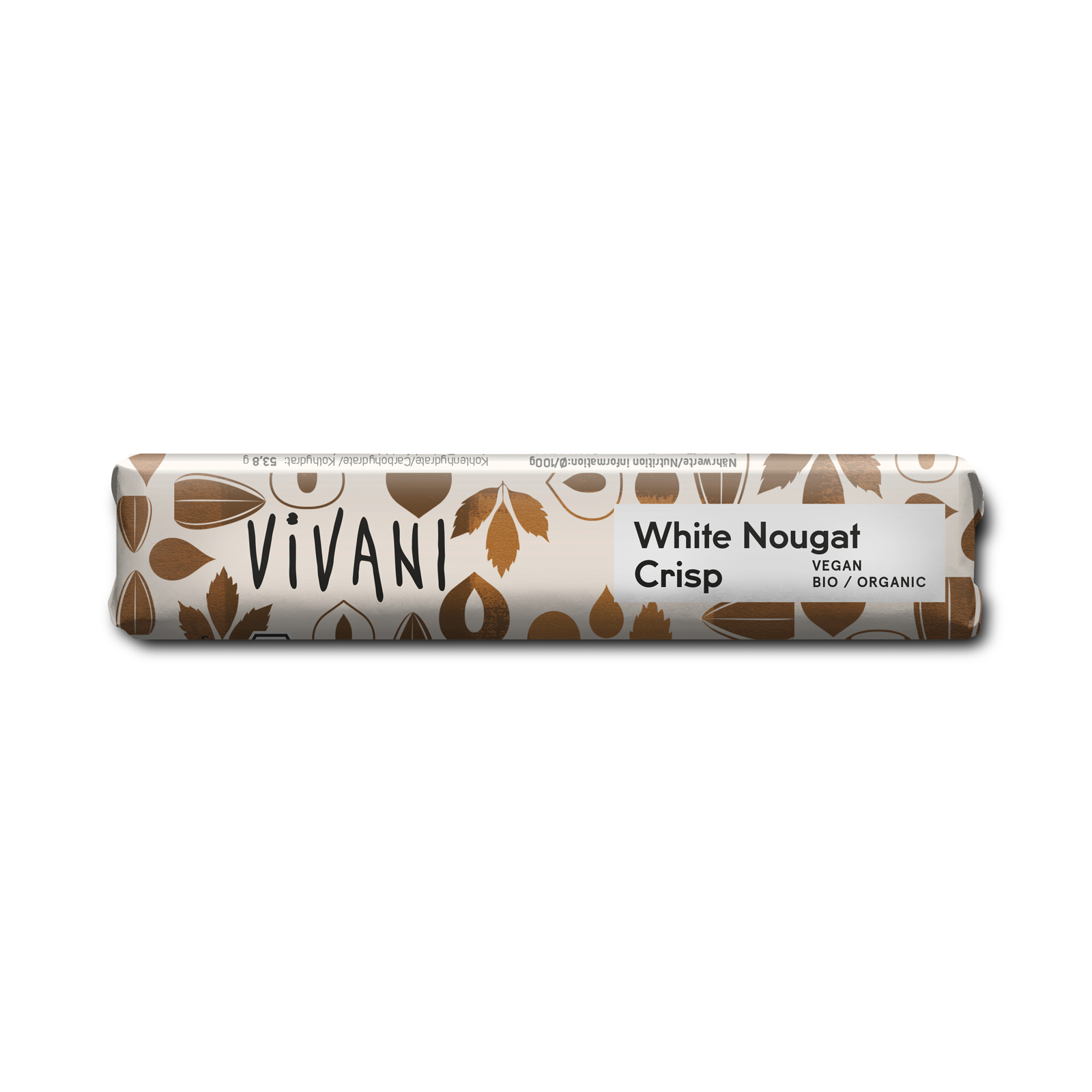 VIVANI White Nougat Crisp 35 g BIO, Vegan 18 Stück pro Karton