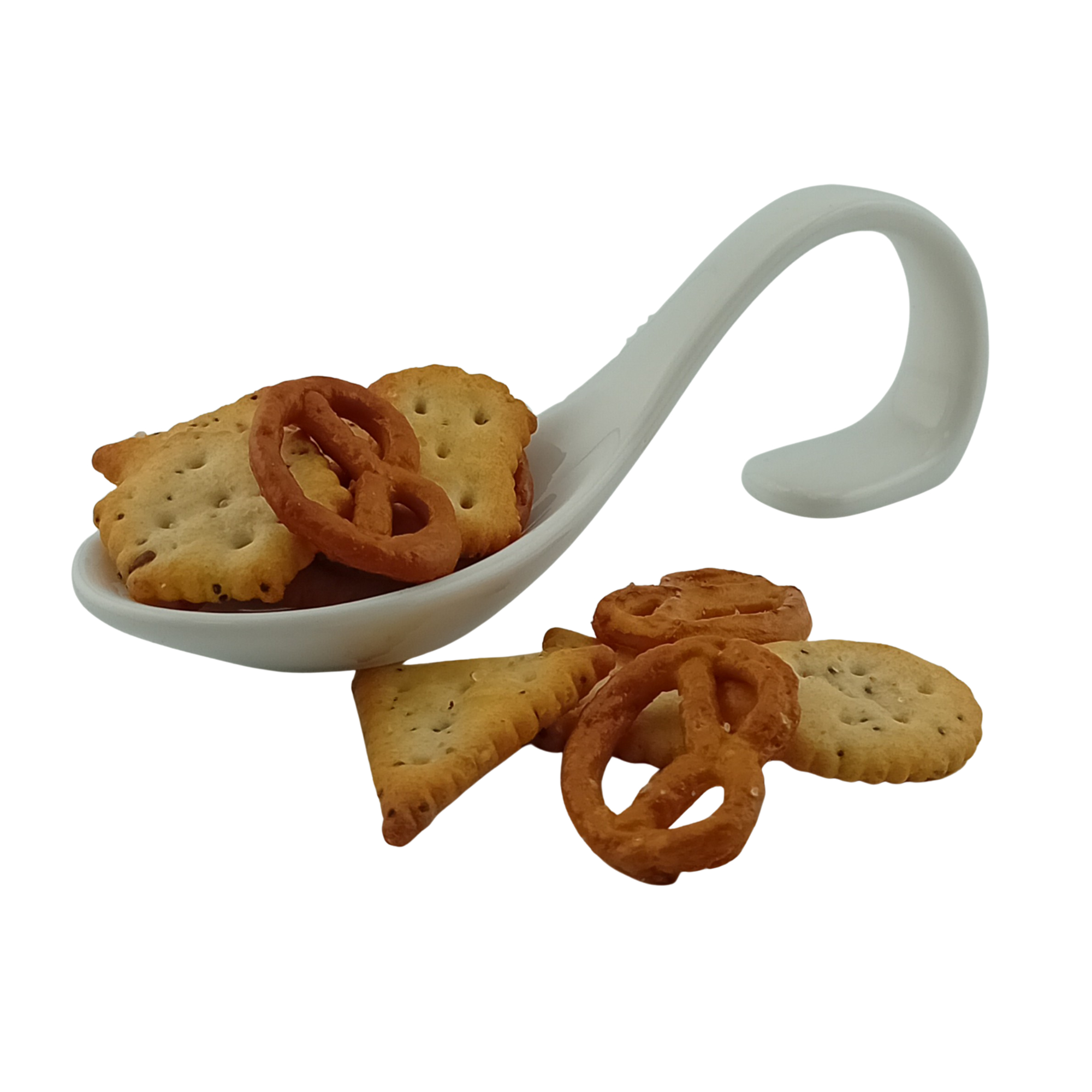 XOX Snacks buntes Knabbergebäck 1 kg in der Papiertüte, genäht