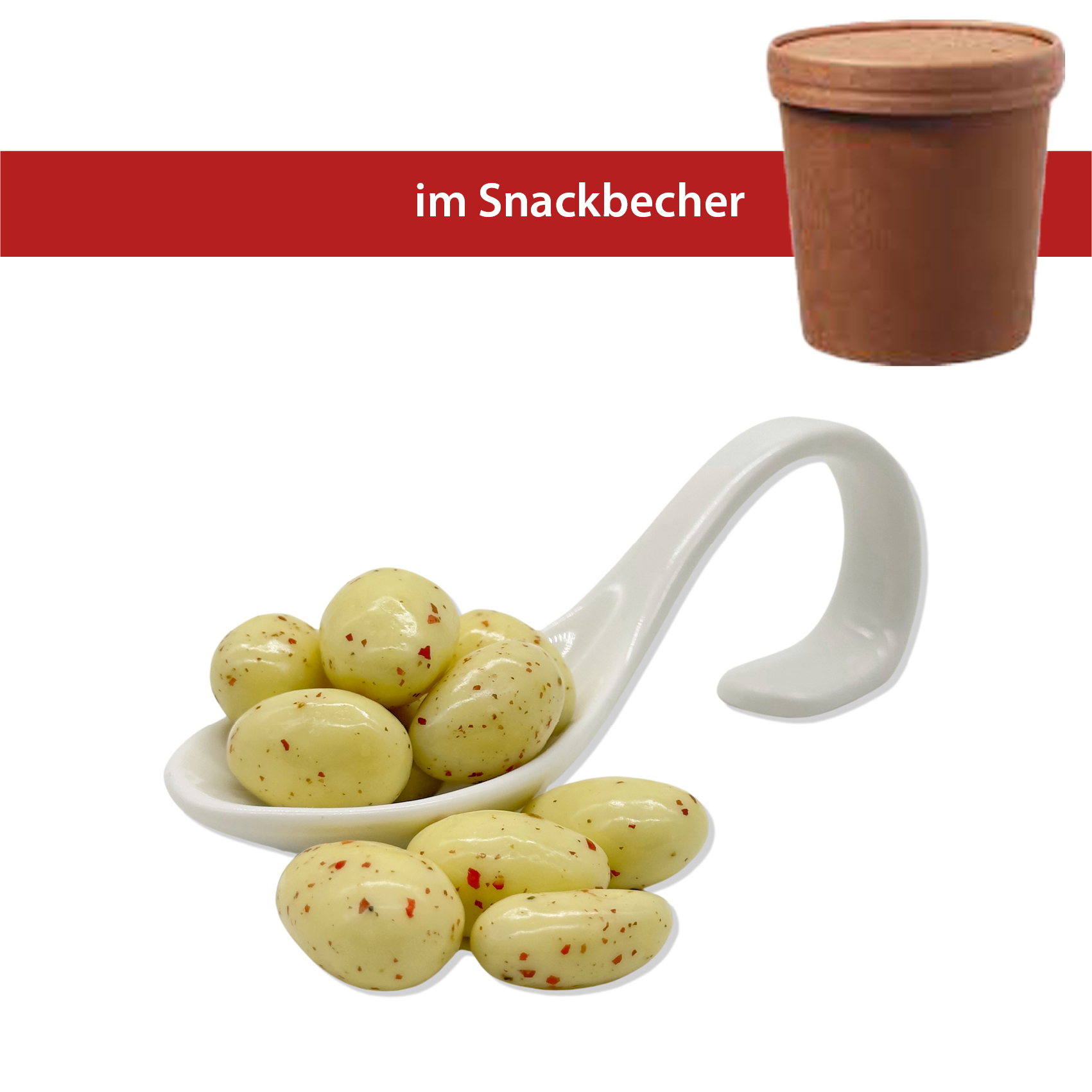 Rosa Pfeffermandel 130g
Snackbecher
12 Stück pro Karton