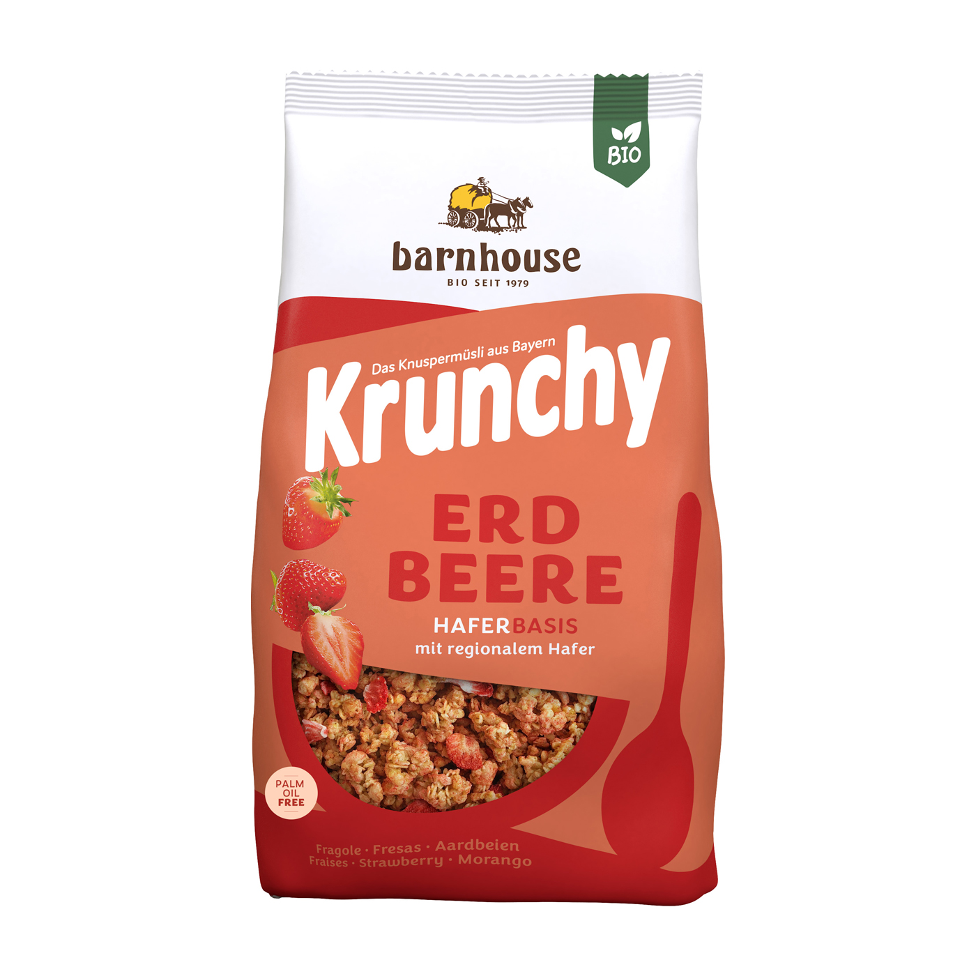 BIO Barnhouse Krunchy Erdbeere 1,25 g Beutel BIO